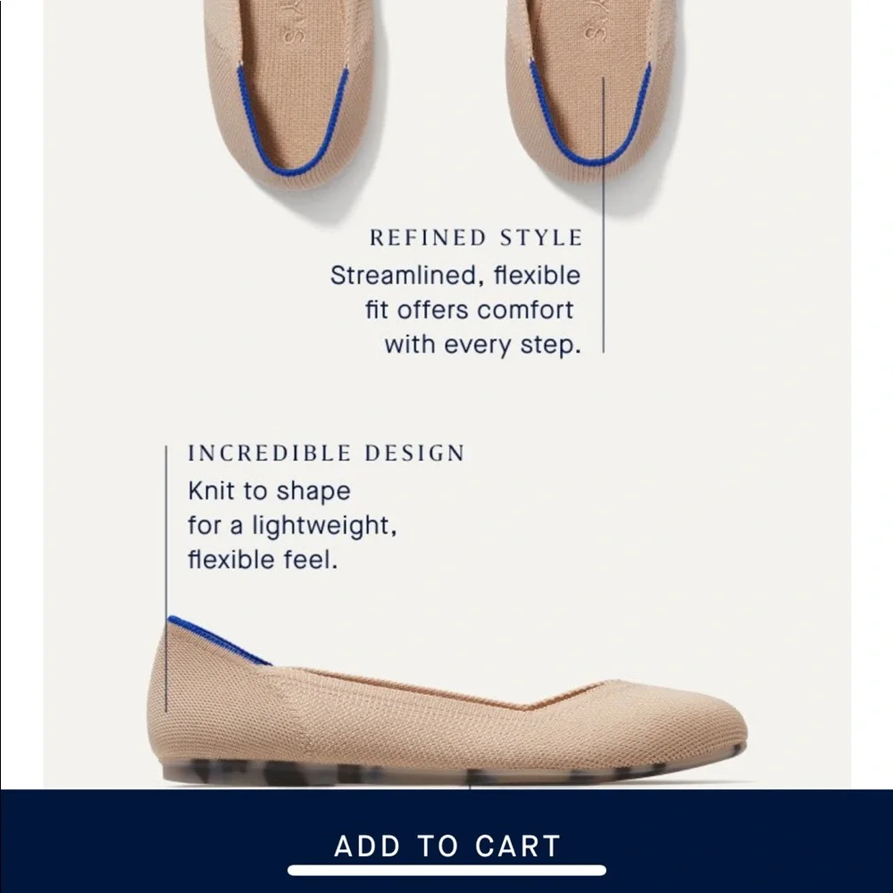 Rothy’s Black and Blue Flats - Picture 6 of 6